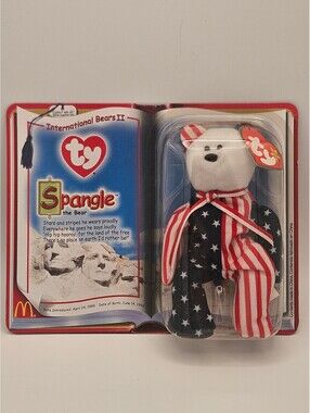 McDonald's Ty Teenie Beanie Baby Spangle Bear Sealed